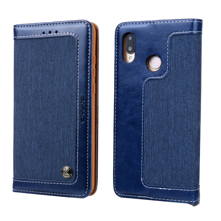 For Huawei P20 Lite CMai2 Legend of Xingyue Series Denim Texture Horizontal Flip Leather Case with Holder & Card Slots & Photo Frame & Hand Strap