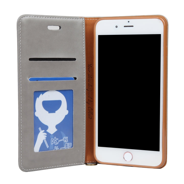For iPhone 8 Plus / 7 Plus CMai2 Legend of Xingyue Series Denim Texture Horizontal Flip Leather Case with Holder & Card Slots & Photo Frame & Hand Strap