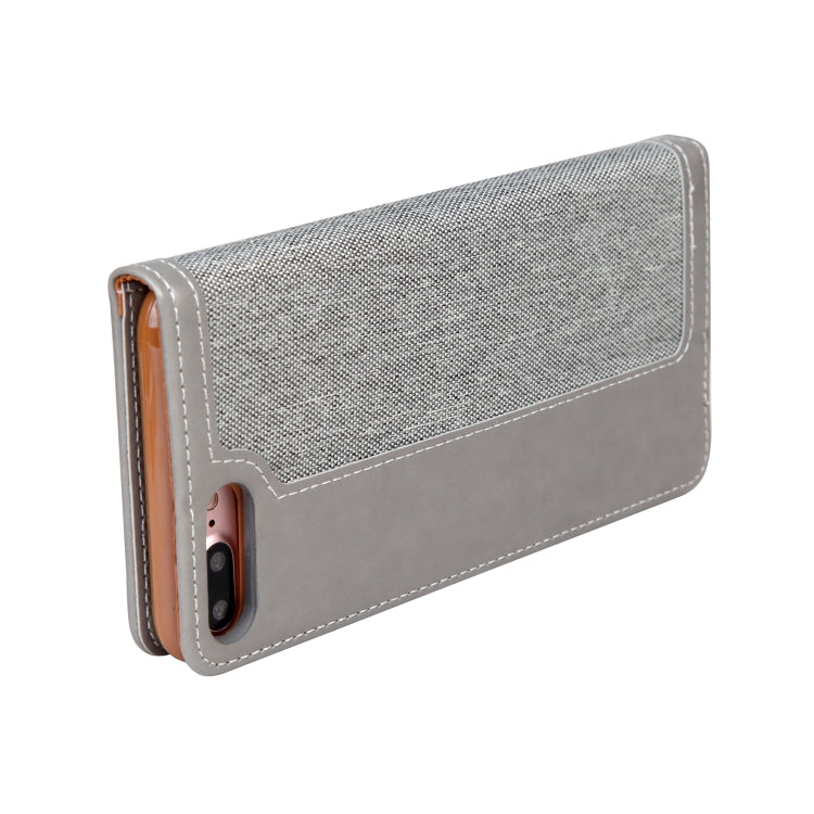 For iPhone 8 Plus / 7 Plus CMai2 Legend of Xingyue Series Denim Texture Horizontal Flip Leather Case with Holder & Card Slots & Photo Frame & Hand Strap