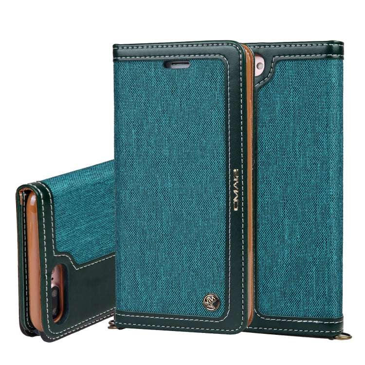 For iPhone 8 Plus / 7 Plus CMai2 Legend of Xingyue Series Denim Texture Horizontal Flip Leather Case with Holder & Card Slots & Photo Frame & Hand Strap