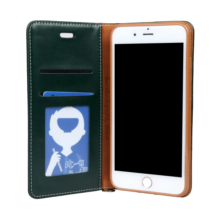 For iPhone 8 Plus / 7 Plus CMai2 Legend of Xingyue Series Denim Texture Horizontal Flip Leather Case with Holder & Card Slots & Photo Frame & Hand Strap