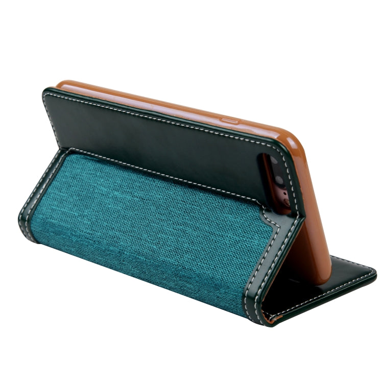 For iPhone 8 Plus / 7 Plus CMai2 Legend of Xingyue Series Denim Texture Horizontal Flip Leather Case with Holder & Card Slots & Photo Frame & Hand Strap