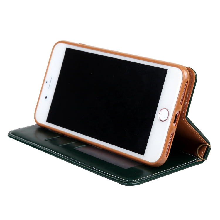 For iPhone 8 Plus / 7 Plus CMai2 Legend of Xingyue Series Denim Texture Horizontal Flip Leather Case with Holder & Card Slots & Photo Frame & Hand Strap