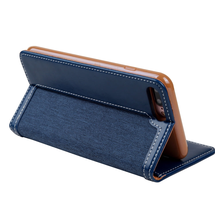 For iPhone 8 Plus / 7 Plus CMai2 Legend of Xingyue Series Denim Texture Horizontal Flip Leather Case with Holder & Card Slots & Photo Frame & Hand Strap