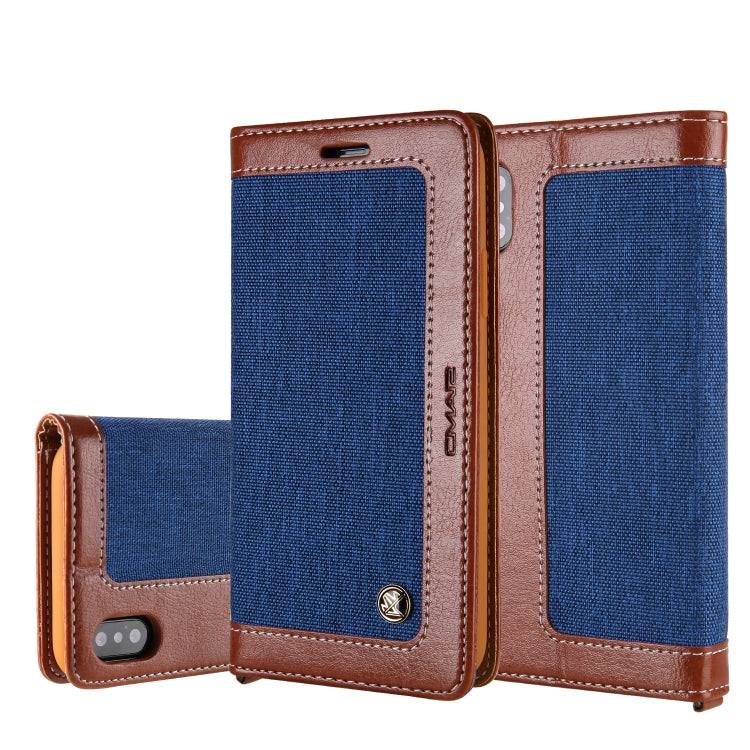 For iPhone X / XS CMai2 Legend of Xingyue Series Denim Texture Horizontal Flip Leather Case with Holder & Card Slots & Photo Frame & Hand Strap