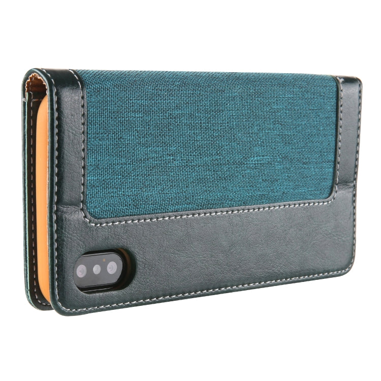 For iPhone X / XS CMai2 Legend of Xingyue Series Denim Texture Horizontal Flip Leather Case with Holder & Card Slots & Photo Frame & Hand Strap