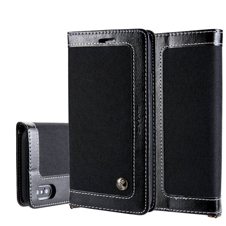 For iPhone X / XS CMai2 Legend of Xingyue Series Denim Texture Horizontal Flip Leather Case with Holder & Card Slots & Photo Frame & Hand Strap
