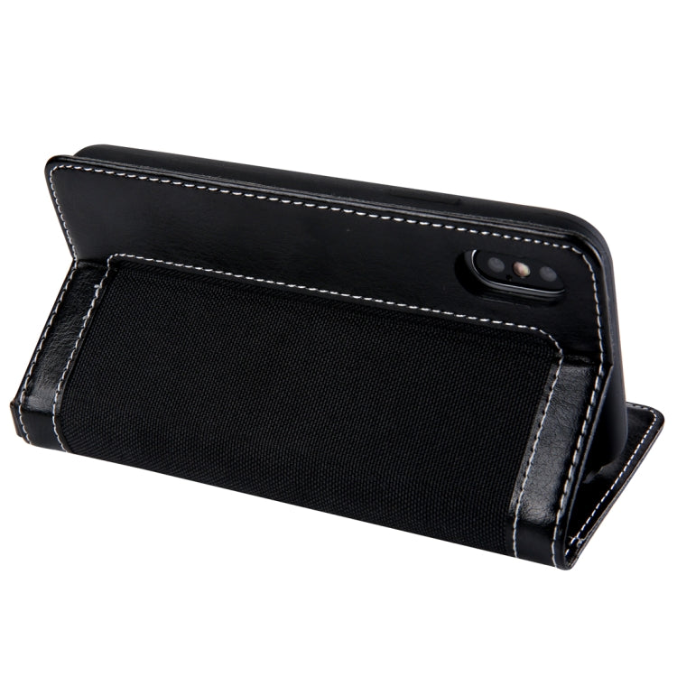 For iPhone X / XS CMai2 Legend of Xingyue Series Denim Texture Horizontal Flip Leather Case with Holder & Card Slots & Photo Frame & Hand Strap