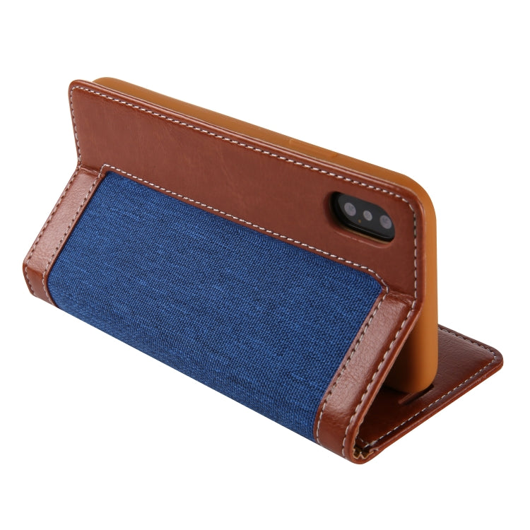 For iPhone XS Max CMai2 Legend of Xingyue Series Denim Texture Horizontal Flip Leather Case with Holder & Card Slots & Photo Frame & Hand Strap