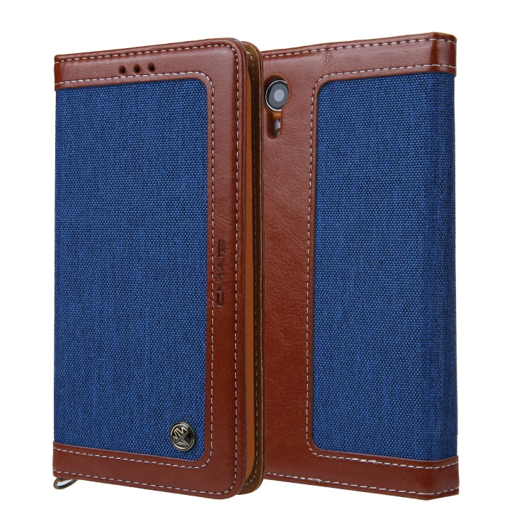 For iPhone XR CMai2 Legend of Xingyue Series Denim Texture Horizontal Flip Leather Case with Holder & Card Slots & Photo Frame & Hand Strap