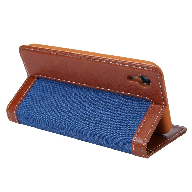 For iPhone XR CMai2 Legend of Xingyue Series Denim Texture Horizontal Flip Leather Case with Holder & Card Slots & Photo Frame & Hand Strap