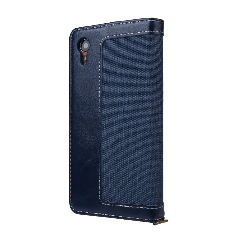 For iPhone XR CMai2 Legend of Xingyue Series Denim Texture Horizontal Flip Leather Case with Holder & Card Slots & Photo Frame & Hand Strap