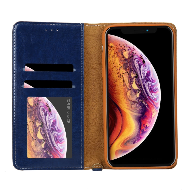 For iPhone XR CMai2 Legend of Xingyue Series Denim Texture Horizontal Flip Leather Case with Holder & Card Slots & Photo Frame & Hand Strap