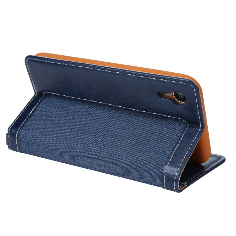 For iPhone XR CMai2 Legend of Xingyue Series Denim Texture Horizontal Flip Leather Case with Holder & Card Slots & Photo Frame & Hand Strap