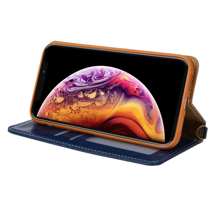 For iPhone XR CMai2 Legend of Xingyue Series Denim Texture Horizontal Flip Leather Case with Holder & Card Slots & Photo Frame & Hand Strap