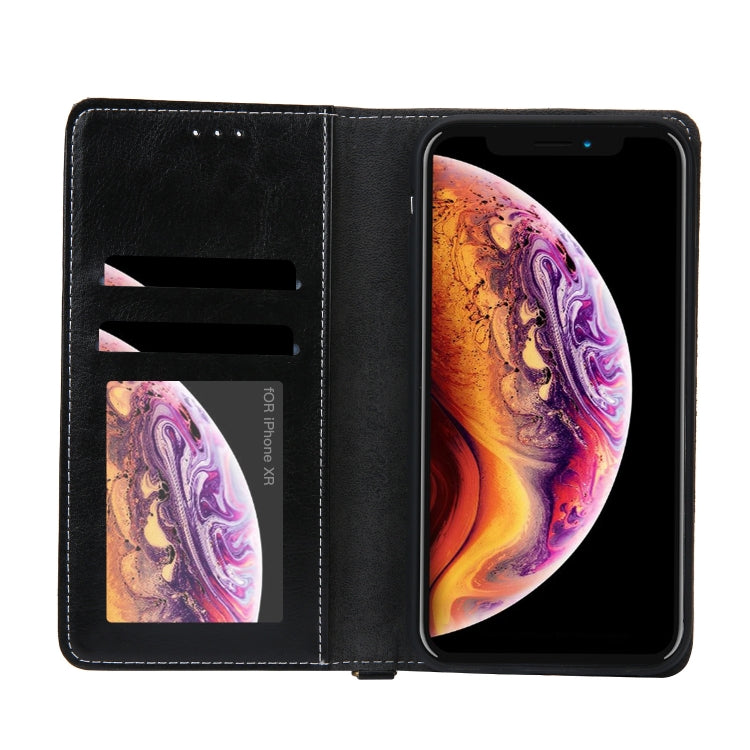 For iPhone XR CMai2 Legend of Xingyue Series Denim Texture Horizontal Flip Leather Case with Holder & Card Slots & Photo Frame & Hand Strap