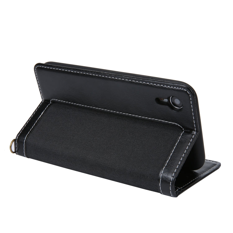 For iPhone XR CMai2 Legend of Xingyue Series Denim Texture Horizontal Flip Leather Case with Holder & Card Slots & Photo Frame & Hand Strap