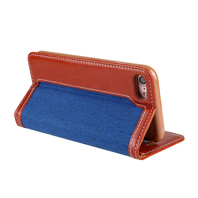 For iPhone SE 2022 / SE 2020 / 8 / 7 CMai2 Legend of Xingyue Series Denim Texture Horizontal Flip Leather Case with Holder & Card Slots & Photo Frame & Hand Strap