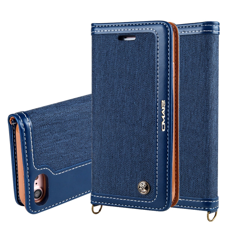 For iPhone SE 2022 / SE 2020 / 8 / 7 CMai2 Legend of Xingyue Series Denim Texture Horizontal Flip Leather Case with Holder & Card Slots & Photo Frame & Hand Strap