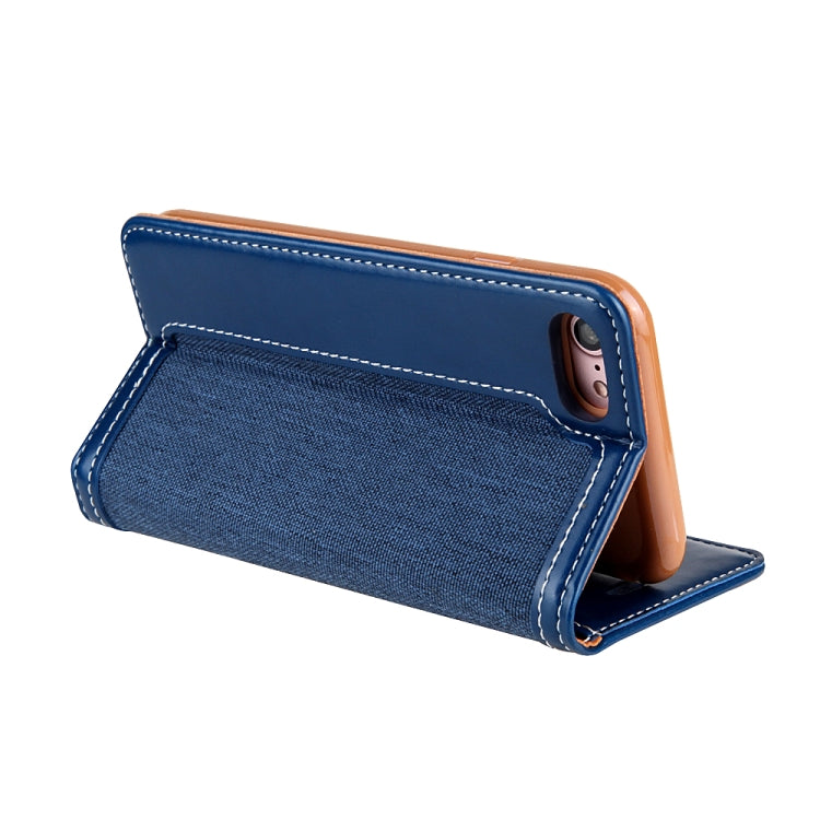 For iPhone SE 2022 / SE 2020 / 8 / 7 CMai2 Legend of Xingyue Series Denim Texture Horizontal Flip Leather Case with Holder & Card Slots & Photo Frame & Hand Strap