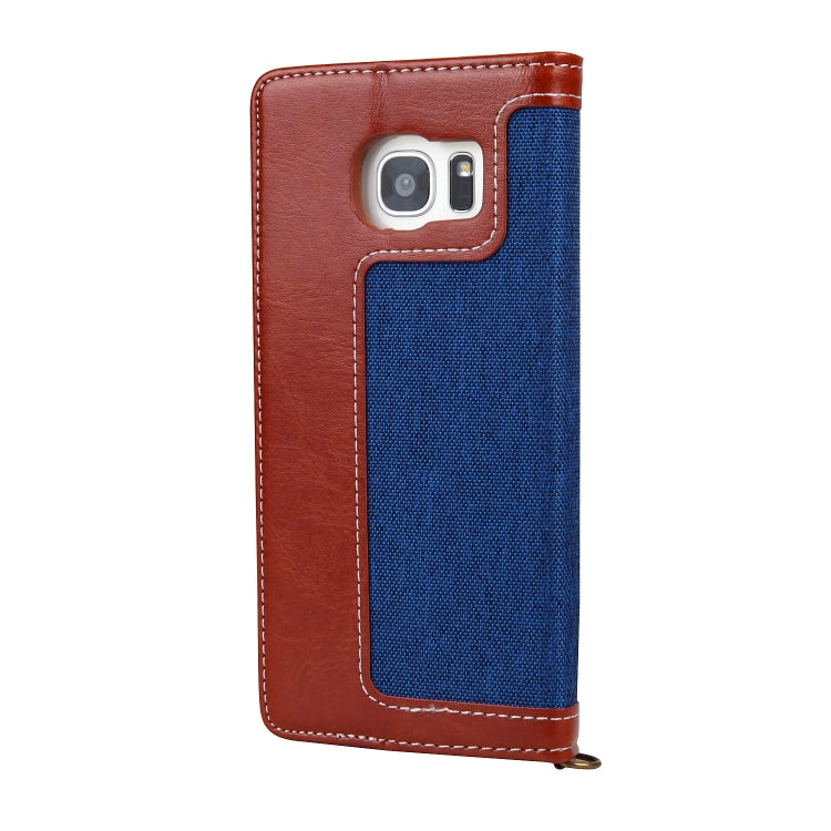 For Galaxy S7 CMai2 Legend of Xingyue Series Denim Texture Horizontal Flip Leather Case with Holder & Card Slots & Photo Frame & Hand Strap