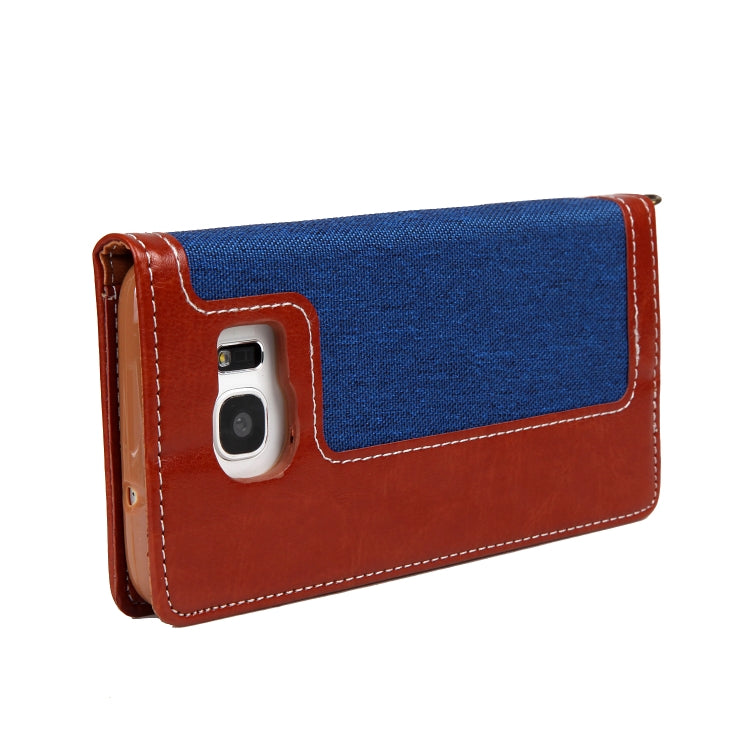 For Galaxy S7 CMai2 Legend of Xingyue Series Denim Texture Horizontal Flip Leather Case with Holder & Card Slots & Photo Frame & Hand Strap
