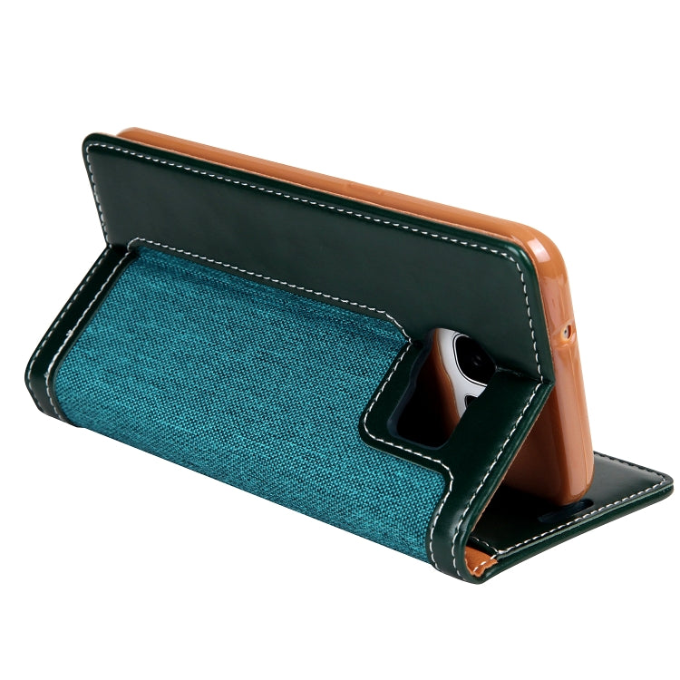 For Galaxy S7 CMai2 Legend of Xingyue Series Denim Texture Horizontal Flip Leather Case with Holder & Card Slots & Photo Frame & Hand Strap