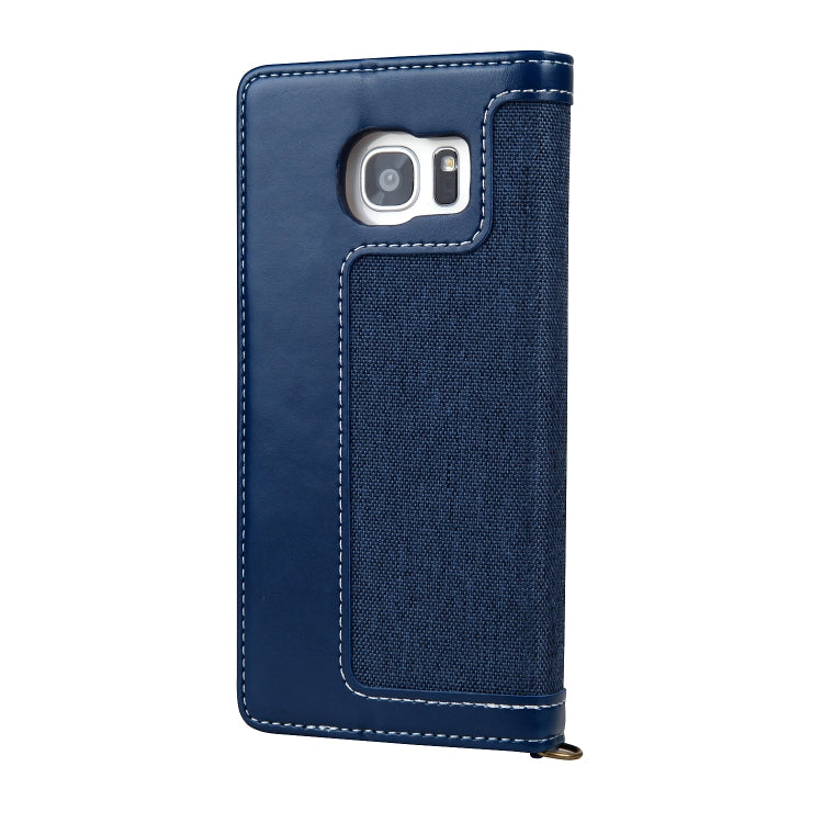 For Galaxy S7 CMai2 Legend of Xingyue Series Denim Texture Horizontal Flip Leather Case with Holder & Card Slots & Photo Frame & Hand Strap