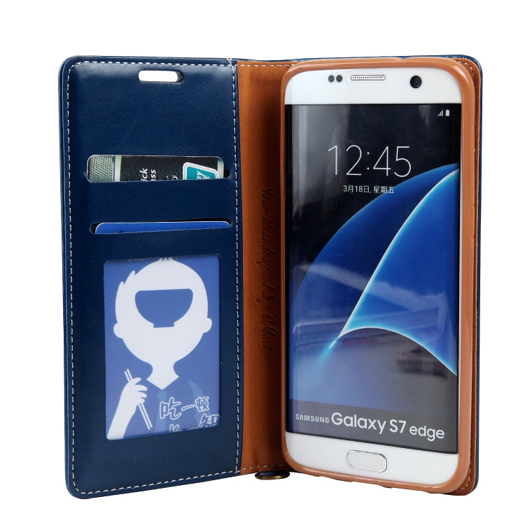 For Galaxy S7 CMai2 Legend of Xingyue Series Denim Texture Horizontal Flip Leather Case with Holder & Card Slots & Photo Frame & Hand Strap