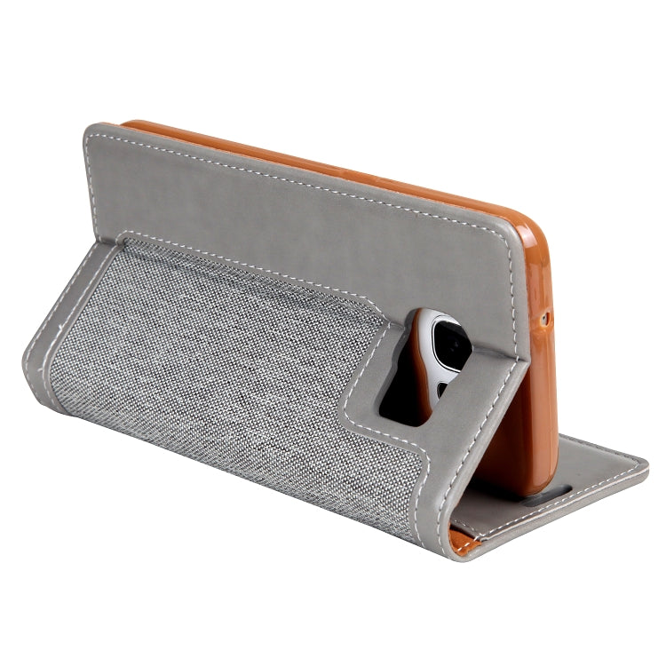 For Galaxy S7 Edge CMai2 Legend of Xingyue Series Denim Texture Horizontal Flip Leather Case with Holder & Card Slots & Photo Frame & Hand Strap