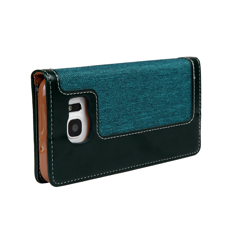 For Galaxy S7 Edge CMai2 Legend of Xingyue Series Denim Texture Horizontal Flip Leather Case with Holder & Card Slots & Photo Frame & Hand Strap