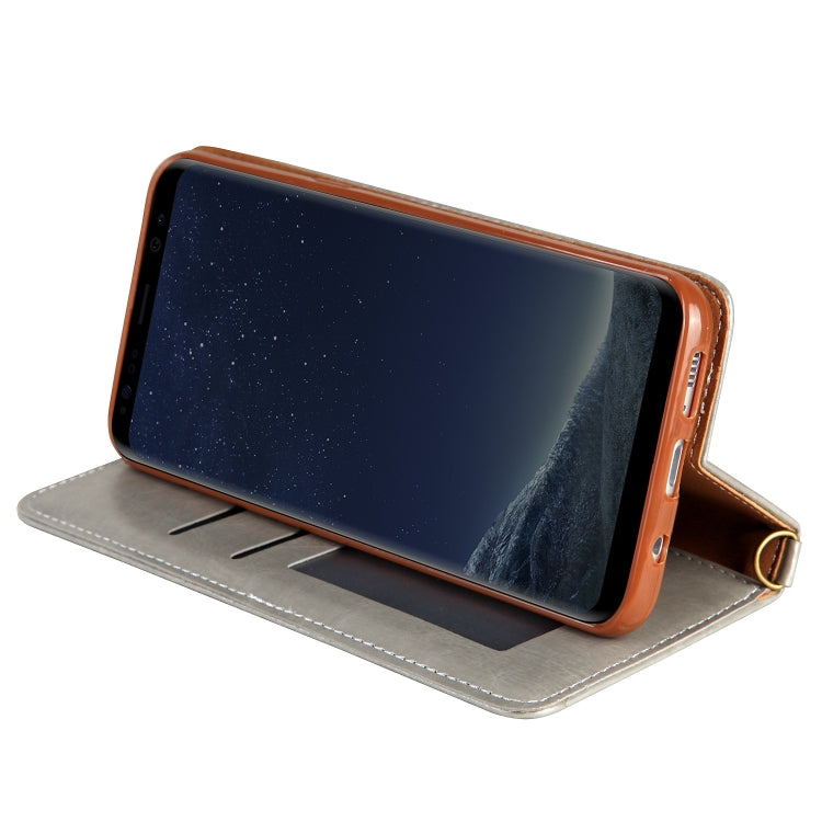 For Galaxy S8 CMai2 Legend of Xingyue Series Denim Texture Horizontal Flip Leather Case with Holder & Card Slots & Photo Frame & Hand Strap