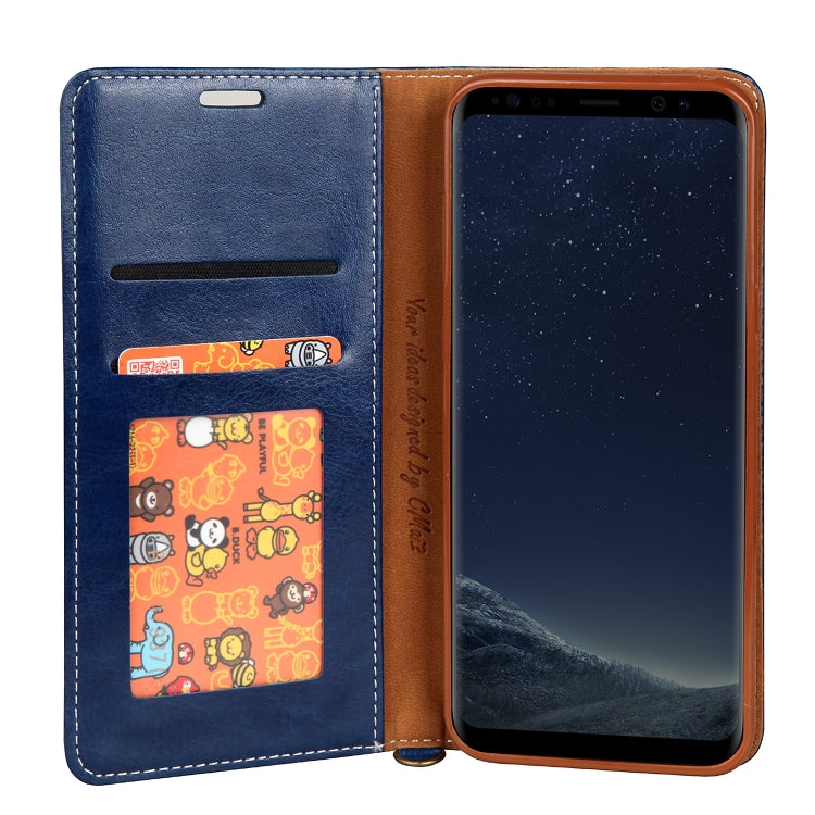 For Galaxy S8 CMai2 Legend of Xingyue Series Denim Texture Horizontal Flip Leather Case with Holder & Card Slots & Photo Frame & Hand Strap