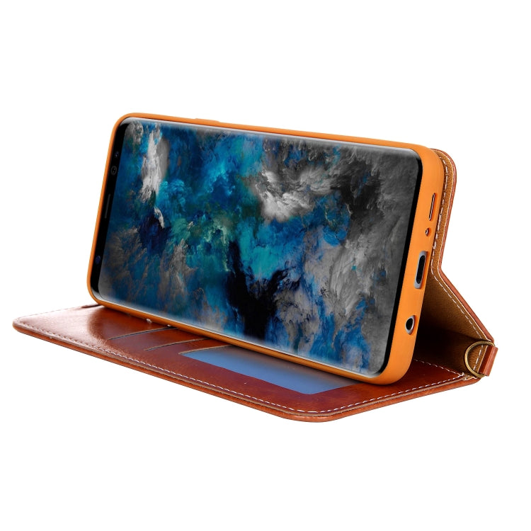 For Galaxy S9 CMai2 Legend of Xingyue Series Denim Texture Horizontal Flip Leather Case with Holder & Card Slots & Photo Frame & Hand Strap
