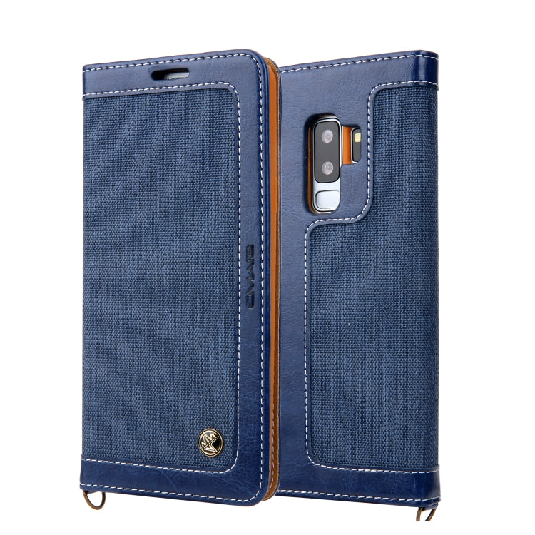 For Galaxy S9+ CMai2 Legend of Xingyue Series Denim Texture Horizontal Flip Leather Case with Holder & Card Slots & Photo Frame & Hand Strap