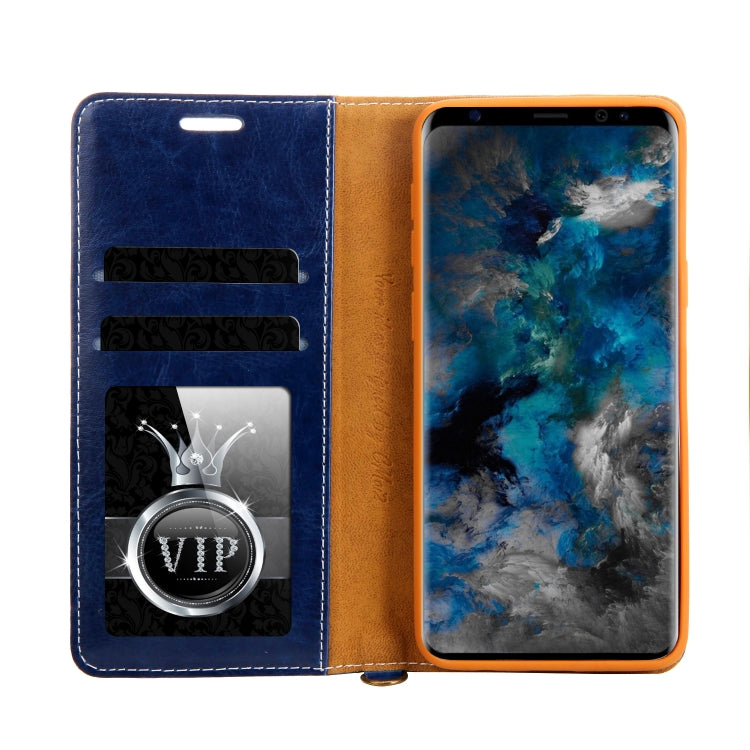 For Galaxy S9+ CMai2 Legend of Xingyue Series Denim Texture Horizontal Flip Leather Case with Holder & Card Slots & Photo Frame & Hand Strap