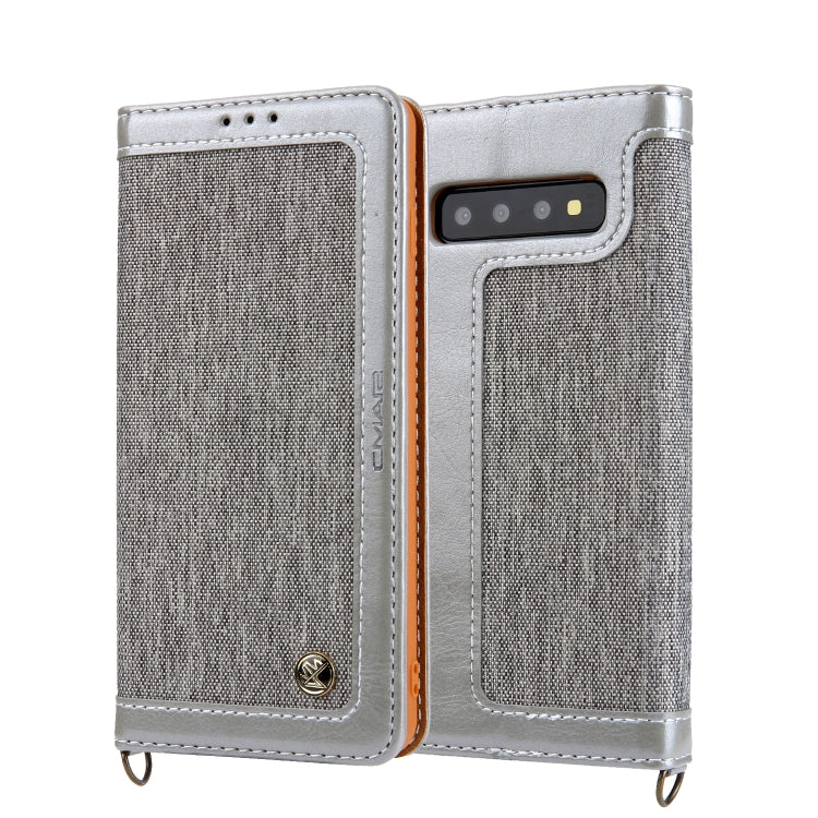 For Galaxy S10 CMai2 Legend of Xingyue Series Denim Texture Horizontal Flip Leather Case with Holder & Card Slots & Photo Frame & Hand Strap