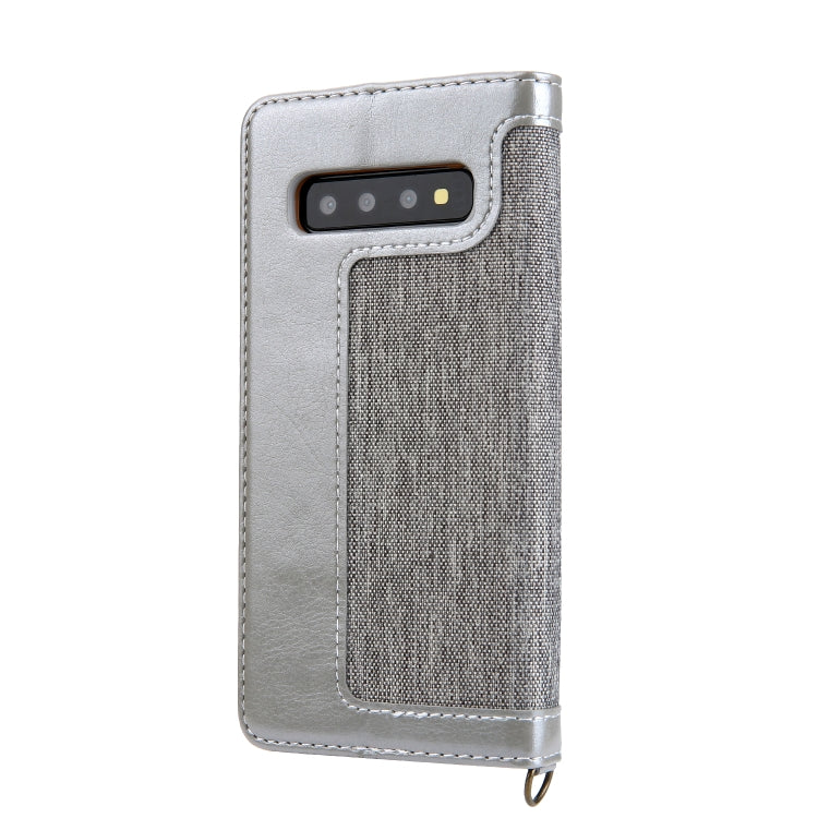 For Galaxy S10 CMai2 Legend of Xingyue Series Denim Texture Horizontal Flip Leather Case with Holder & Card Slots & Photo Frame & Hand Strap