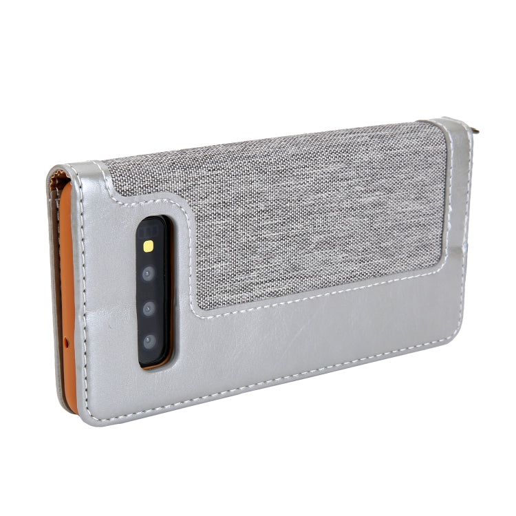 For Galaxy S10 CMai2 Legend of Xingyue Series Denim Texture Horizontal Flip Leather Case with Holder & Card Slots & Photo Frame & Hand Strap