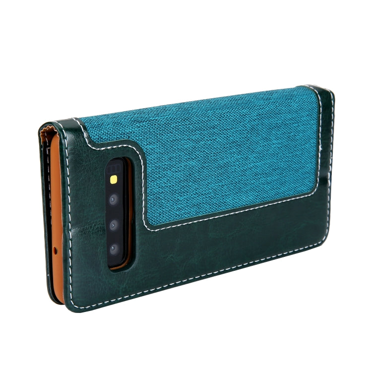 For Galaxy S10 CMai2 Legend of Xingyue Series Denim Texture Horizontal Flip Leather Case with Holder & Card Slots & Photo Frame & Hand Strap
