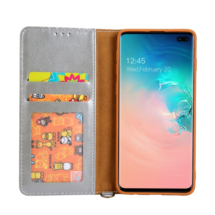 For Galaxy S10+ CMai2 Legend of Xingyue Series Denim Texture Horizontal Flip Leather Case with Holder & Card Slots & Photo Frame & Hand Strap