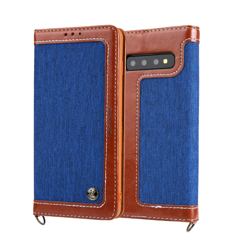 For Galaxy S10+ CMai2 Legend of Xingyue Series Denim Texture Horizontal Flip Leather Case with Holder & Card Slots & Photo Frame & Hand Strap