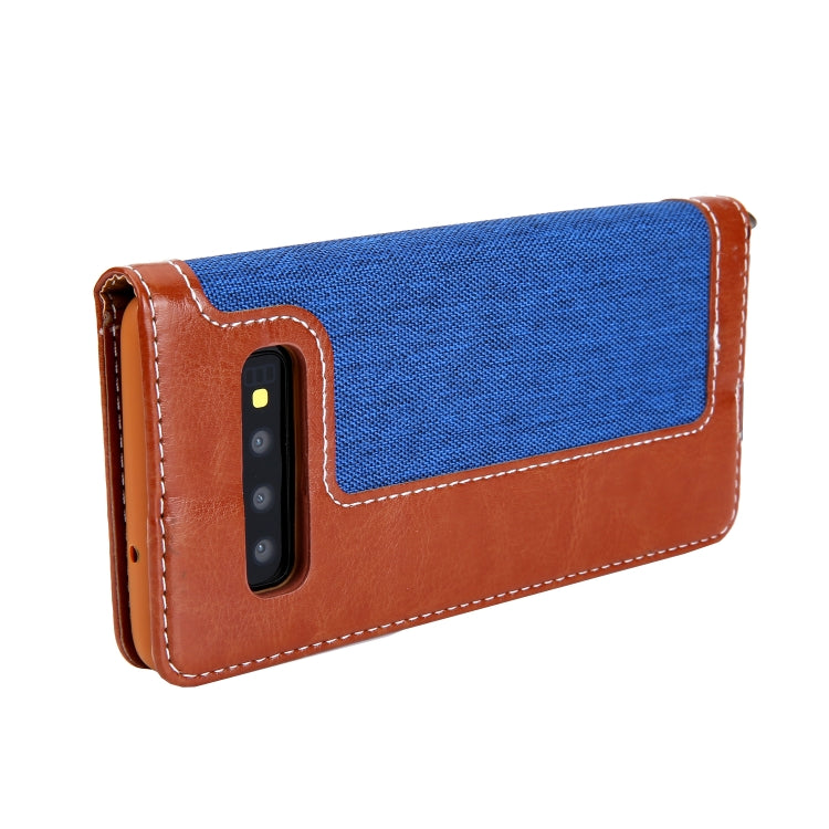 For Galaxy S10+ CMai2 Legend of Xingyue Series Denim Texture Horizontal Flip Leather Case with Holder & Card Slots & Photo Frame & Hand Strap