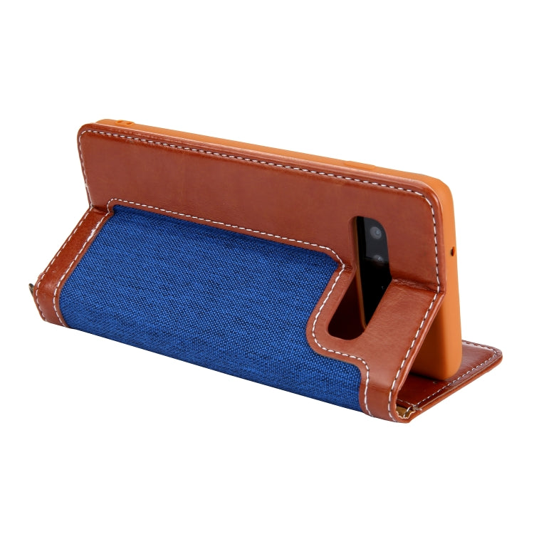 For Galaxy S10+ CMai2 Legend of Xingyue Series Denim Texture Horizontal Flip Leather Case with Holder & Card Slots & Photo Frame & Hand Strap