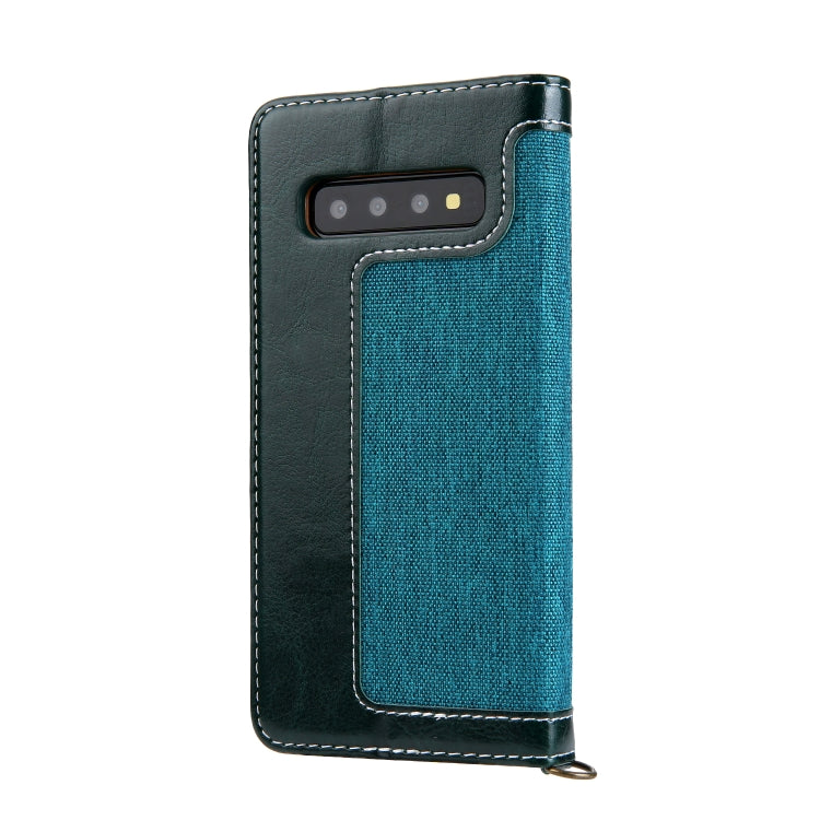 For Galaxy S10+ CMai2 Legend of Xingyue Series Denim Texture Horizontal Flip Leather Case with Holder & Card Slots & Photo Frame & Hand Strap