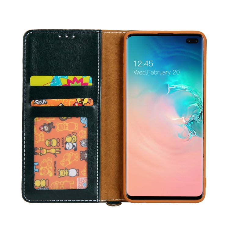 For Galaxy S10+ CMai2 Legend of Xingyue Series Denim Texture Horizontal Flip Leather Case with Holder & Card Slots & Photo Frame & Hand Strap