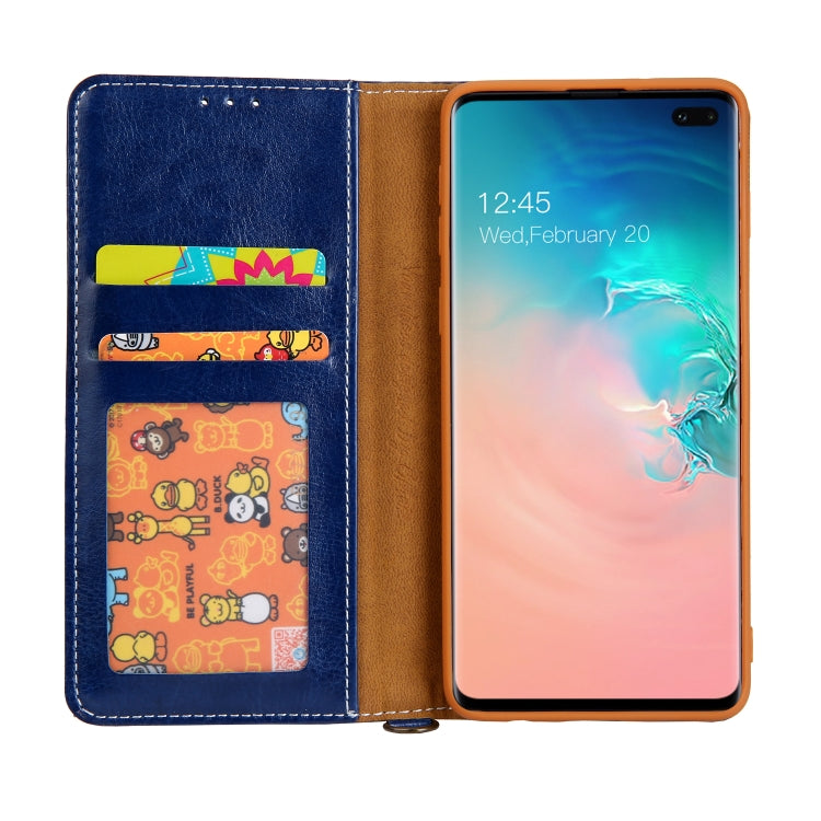 For Galaxy S10+ CMai2 Legend of Xingyue Series Denim Texture Horizontal Flip Leather Case with Holder & Card Slots & Photo Frame & Hand Strap