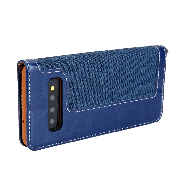 For Galaxy S10+ CMai2 Legend of Xingyue Series Denim Texture Horizontal Flip Leather Case with Holder & Card Slots & Photo Frame & Hand Strap