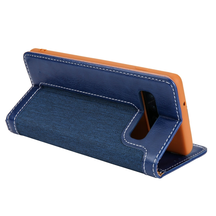 For Galaxy S10+ CMai2 Legend of Xingyue Series Denim Texture Horizontal Flip Leather Case with Holder & Card Slots & Photo Frame & Hand Strap