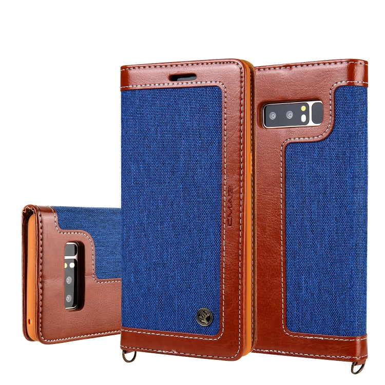 For Galaxy Note8 CMai2 Legend of Xingyue Series Denim Texture Horizontal Flip Leather Case with Holder & Card Slots & Photo Frame & Hand Strap